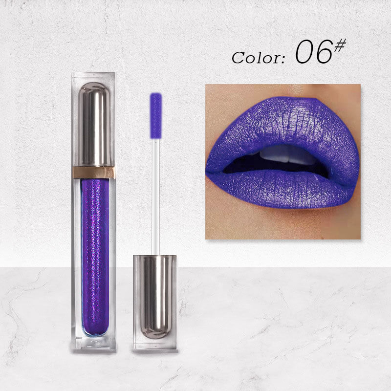 6-color Velvet Glitter Liquid Lipstick