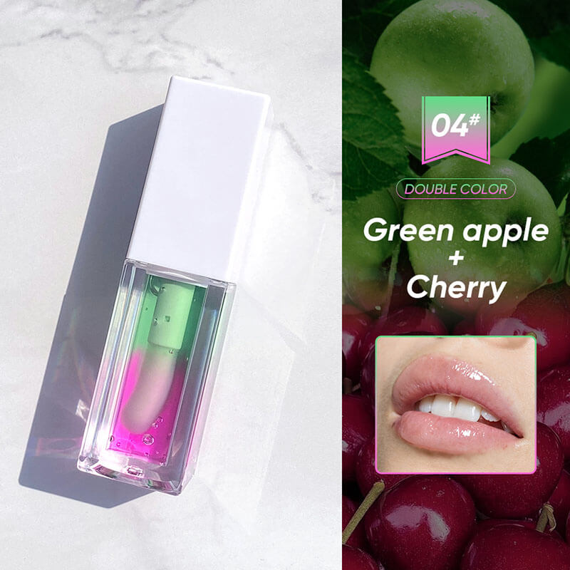 5-color Dual-color Plant-based Fruit Lip Oil