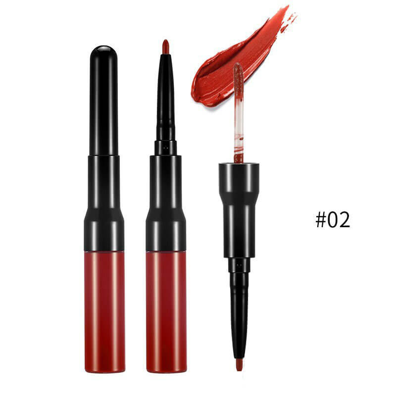 21-color Double-headed Lquid Lipstick and Lip Liner