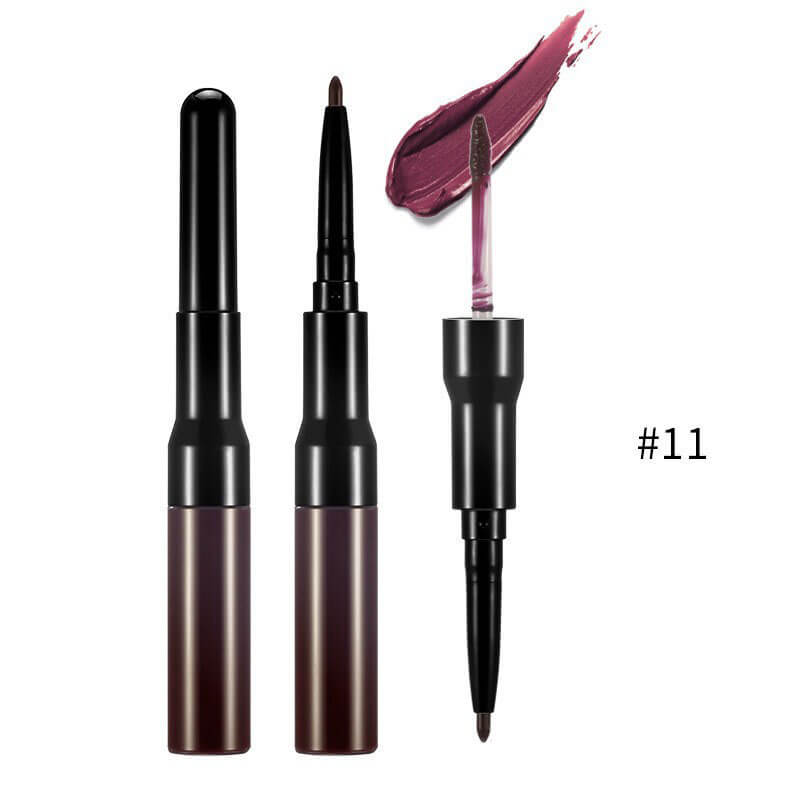 21-color Double-headed Lquid Lipstick and Lip Liner