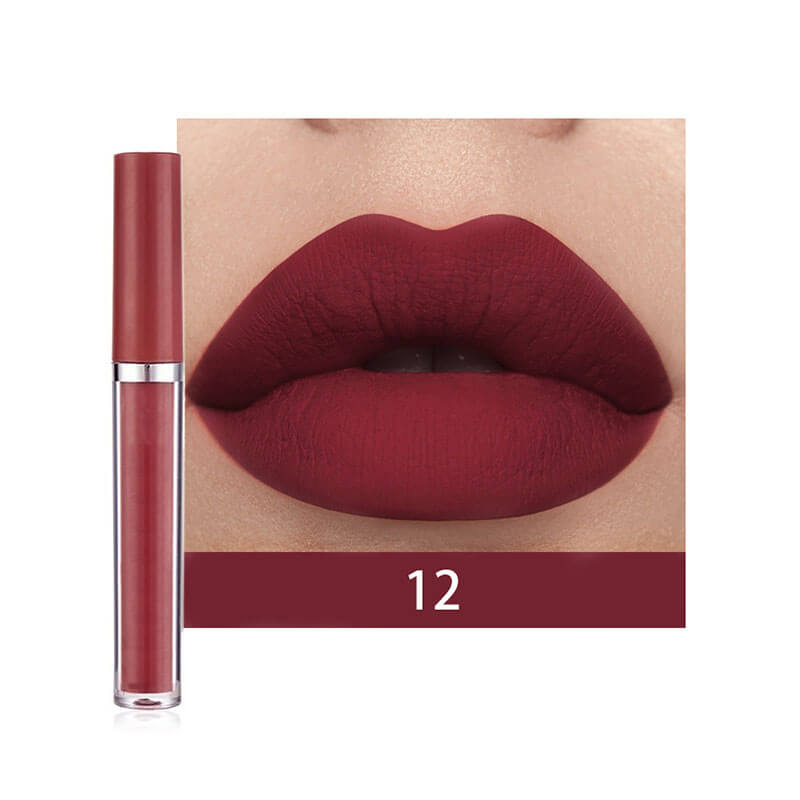 12-color Matte  Liquid Lipstick