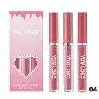 4-color Lip Set Three-piece Liquid Lipstick