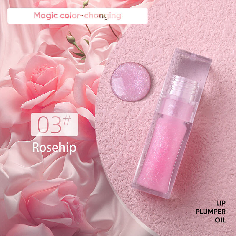 13-color Transparent Water-drop Square Tube Temperature-changing Lip Oil