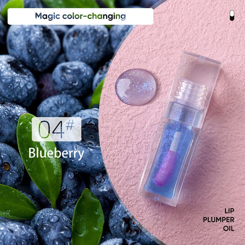 13-color Transparent Water-drop Square Tube Temperature-changing Lip Oil