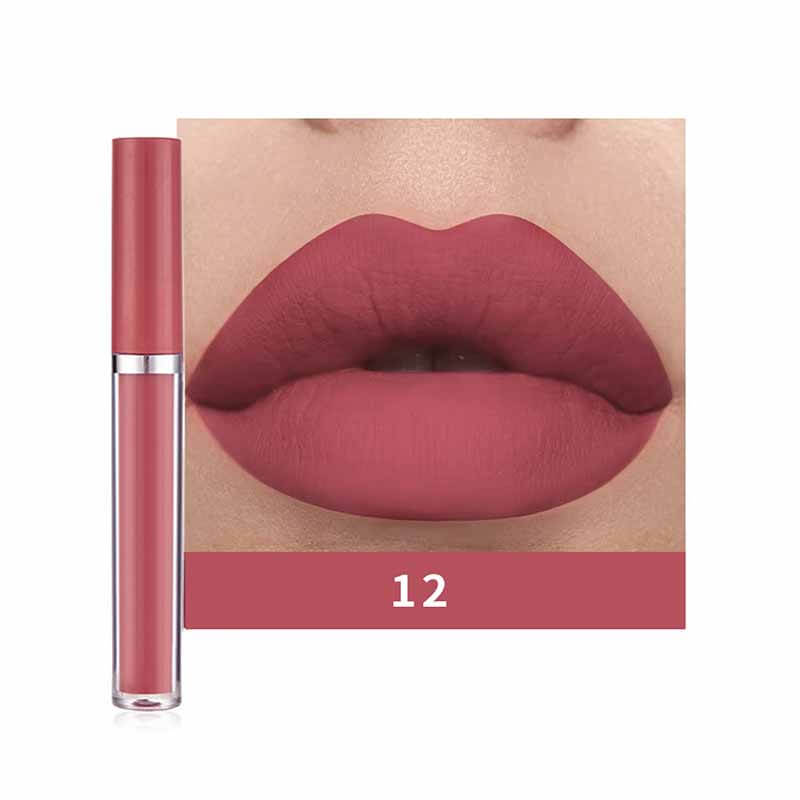 12-color Matte Liquid Lipstick