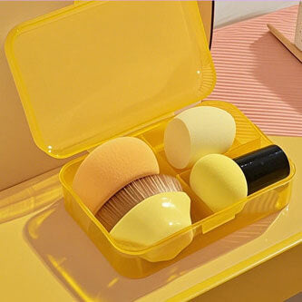 4-set of 4-piece Makeup Brush and Sponge