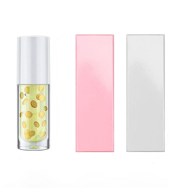 16-color Big brush Chubby tube fruit Vegan Clear Lip Oil